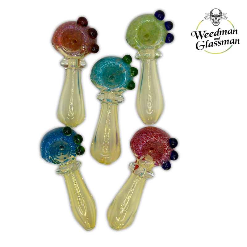 Assorted Frit Hand Pipe | 3 inch | 5 Piece Pack
