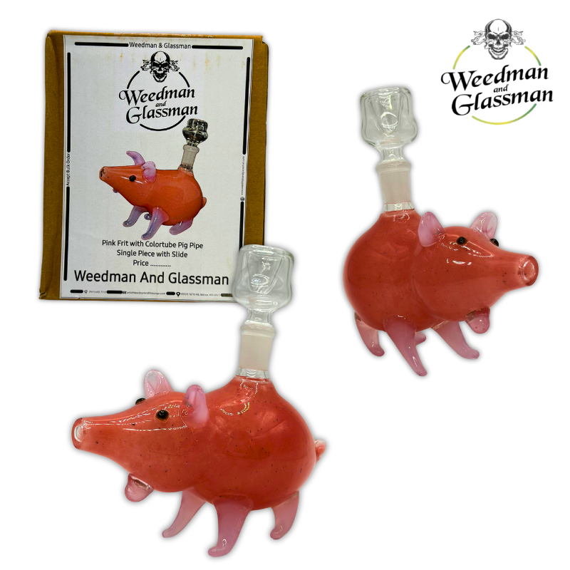 Glass Pig Hand Pipe | 4 inch