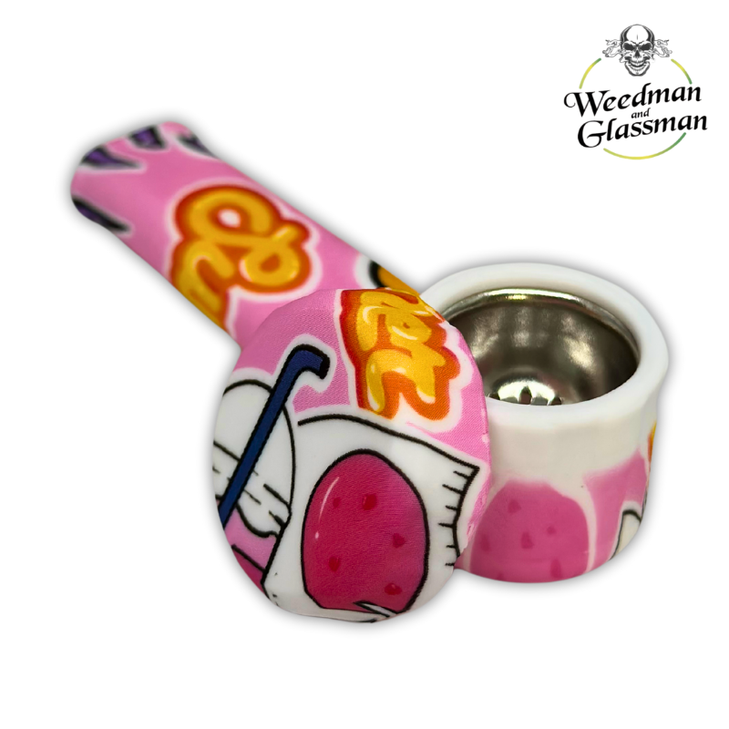 Silicone Hand Pipe | With Cap | 2.5 inch