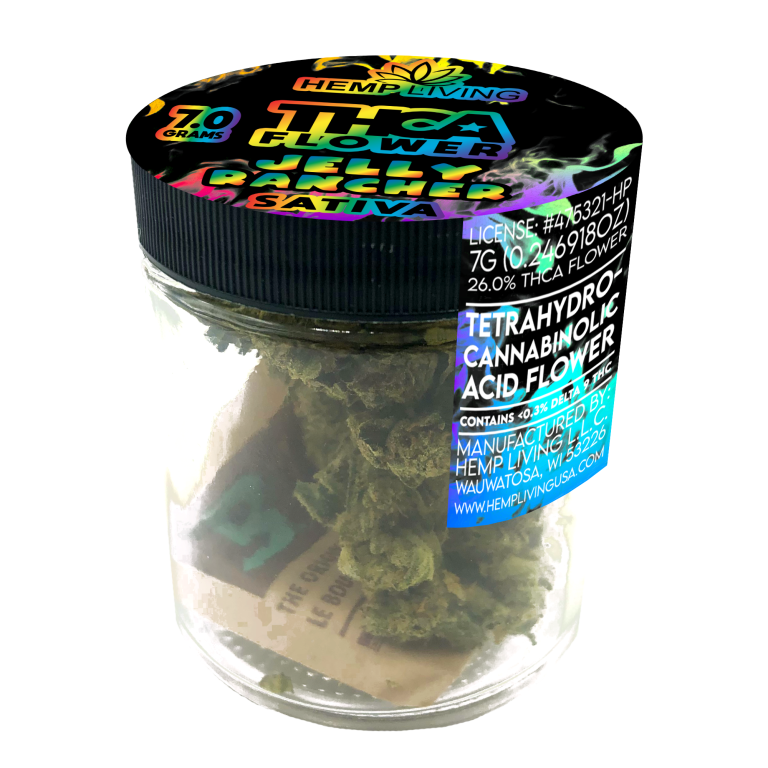 7g SATIVA FLOWER JARS | Hemp Living
