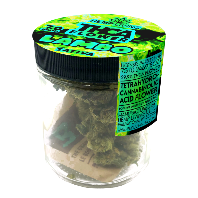 7g SATIVA FLOWER JARS | Hemp Living
