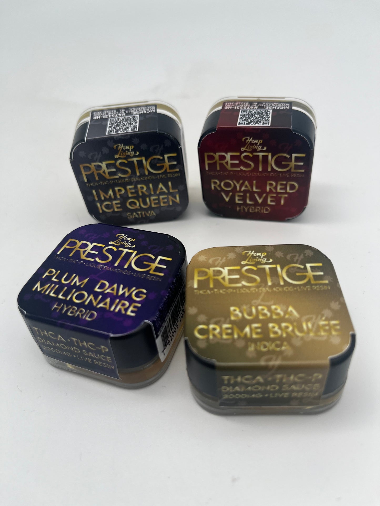 HEMP LIVING PRESTIGE LIQUID DIAMONDS 2g JARS