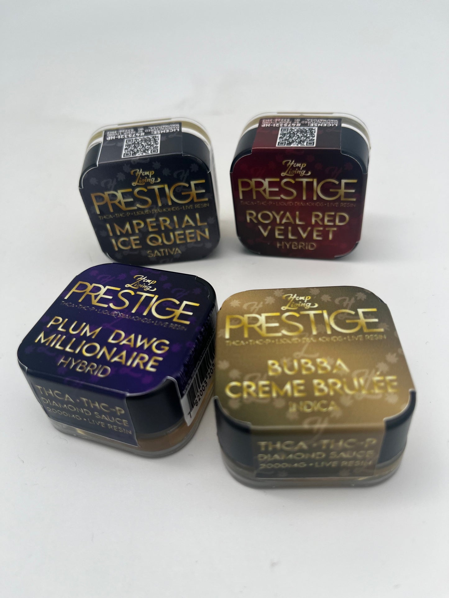 HEMP LIVING PRESTIGE LIQUID DIAMONDS 2g JARS