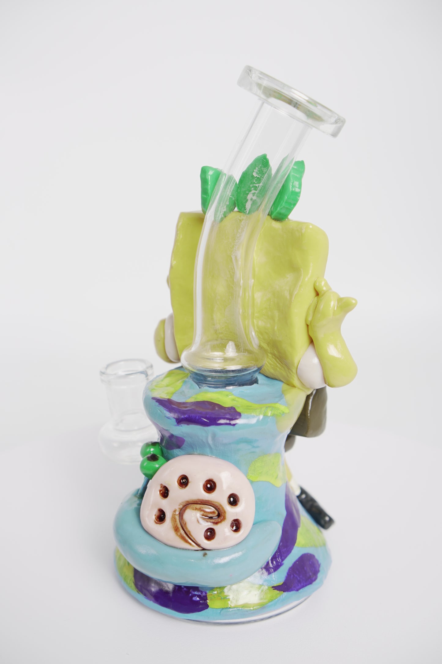 Glass Water Pipe | Stoned-Bob Design | 8 Inch