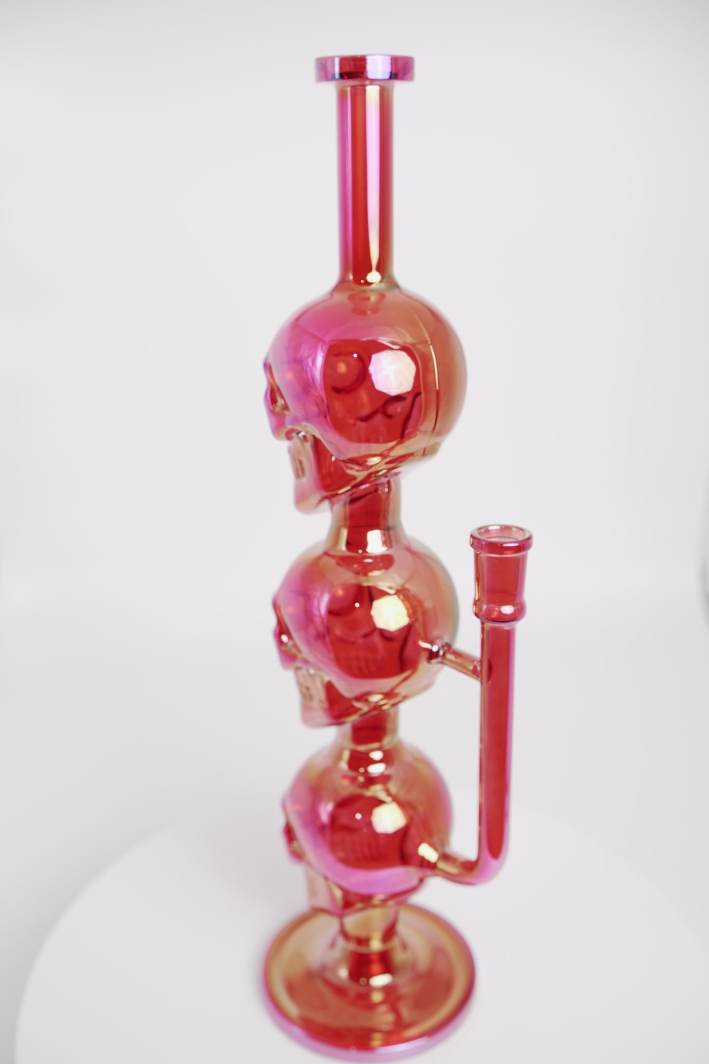 Glass Water Pipe | Skull Beaker | 15 Inch