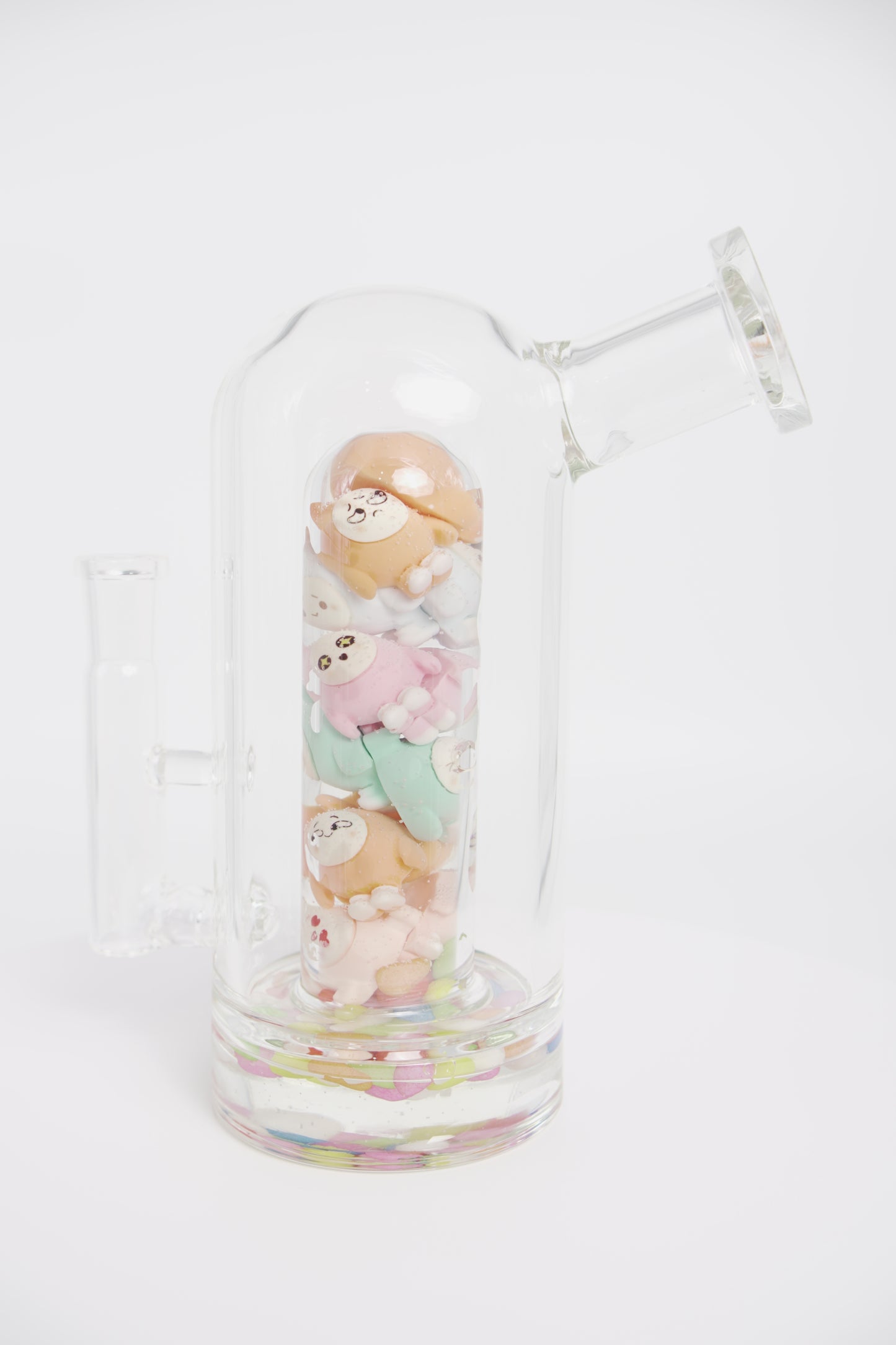 Glass Water Pipe | Resin Art | 10 Inch