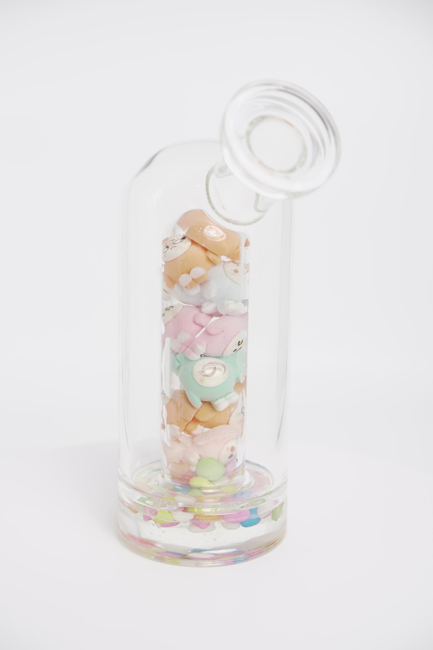 Glass Water Pipe | Resin Art | 10 Inch