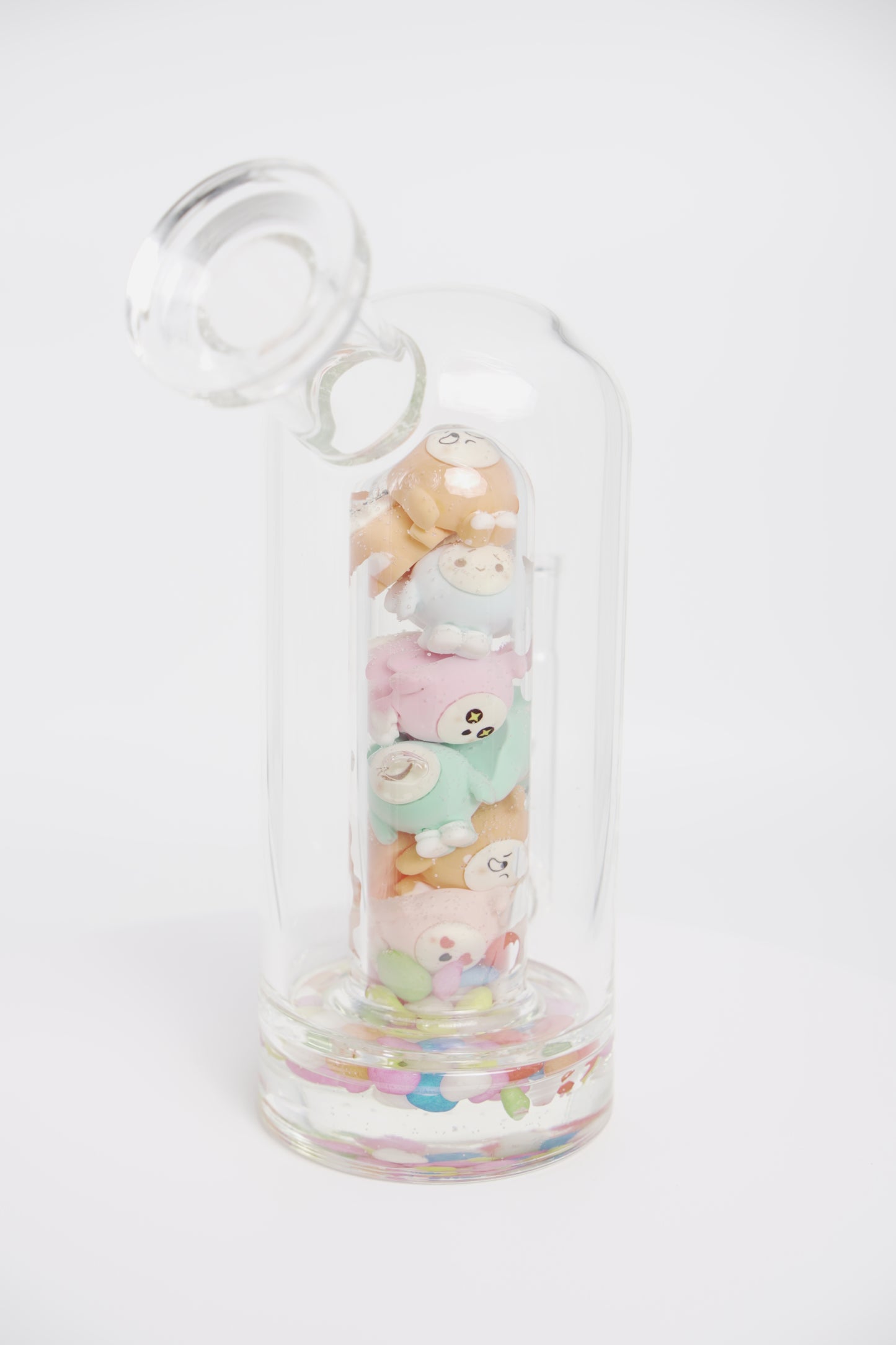 Glass Water Pipe | Resin Art | 10 Inch