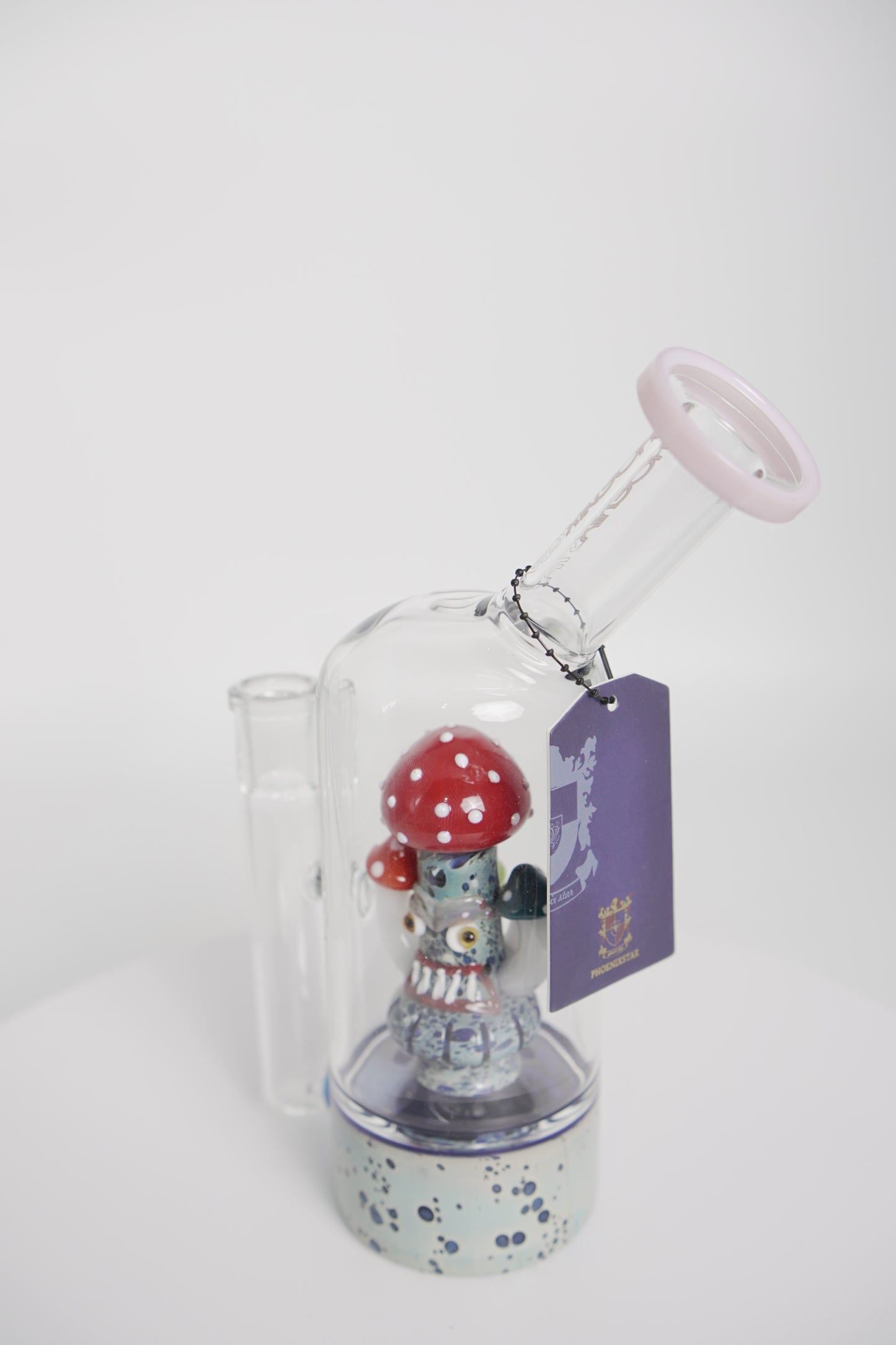 Glass Water Pipe | Mushroom Monster Design | 7.5 Inch