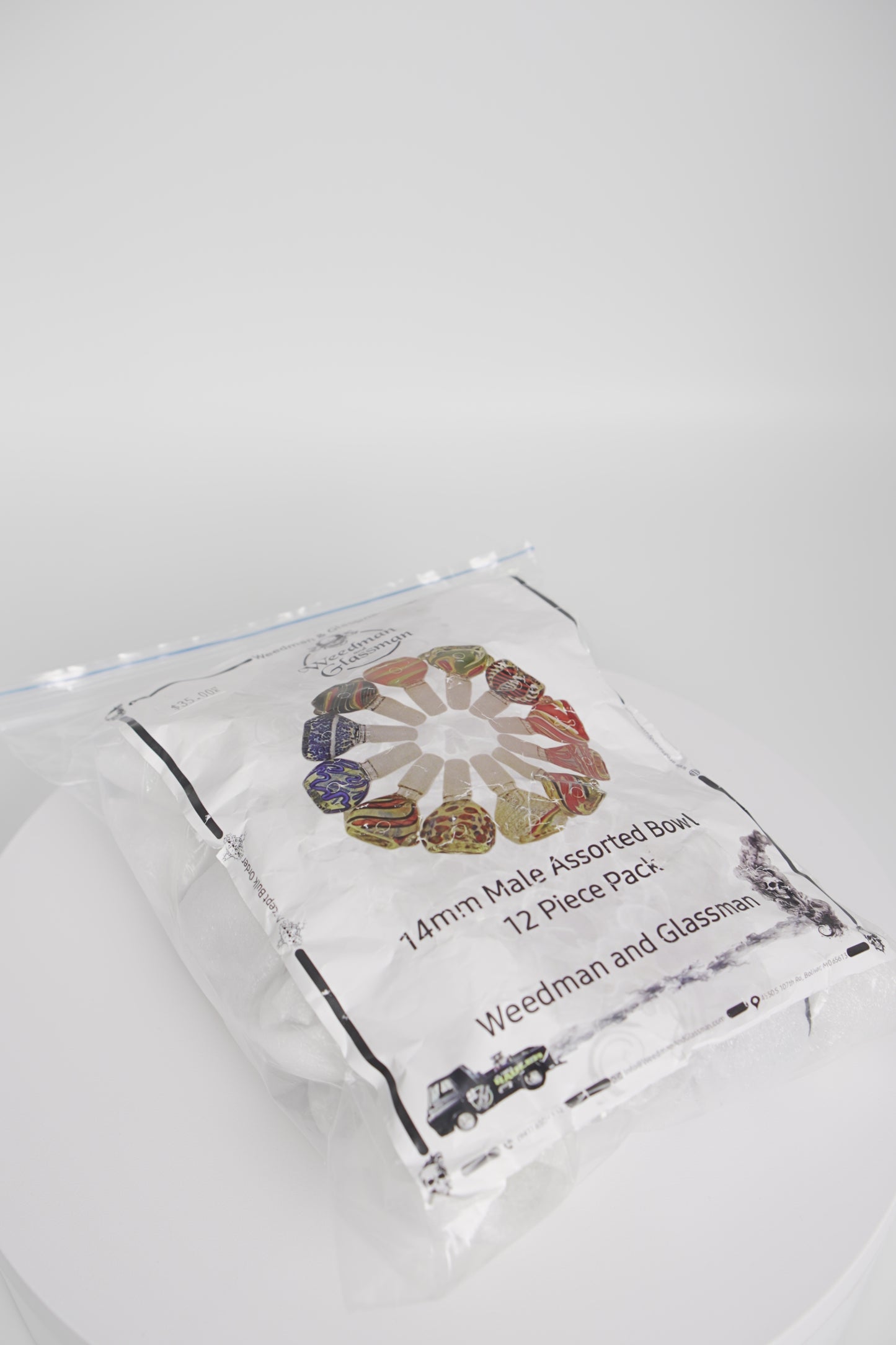 14mm Male Assorted Bowl | 12 Piece Pack