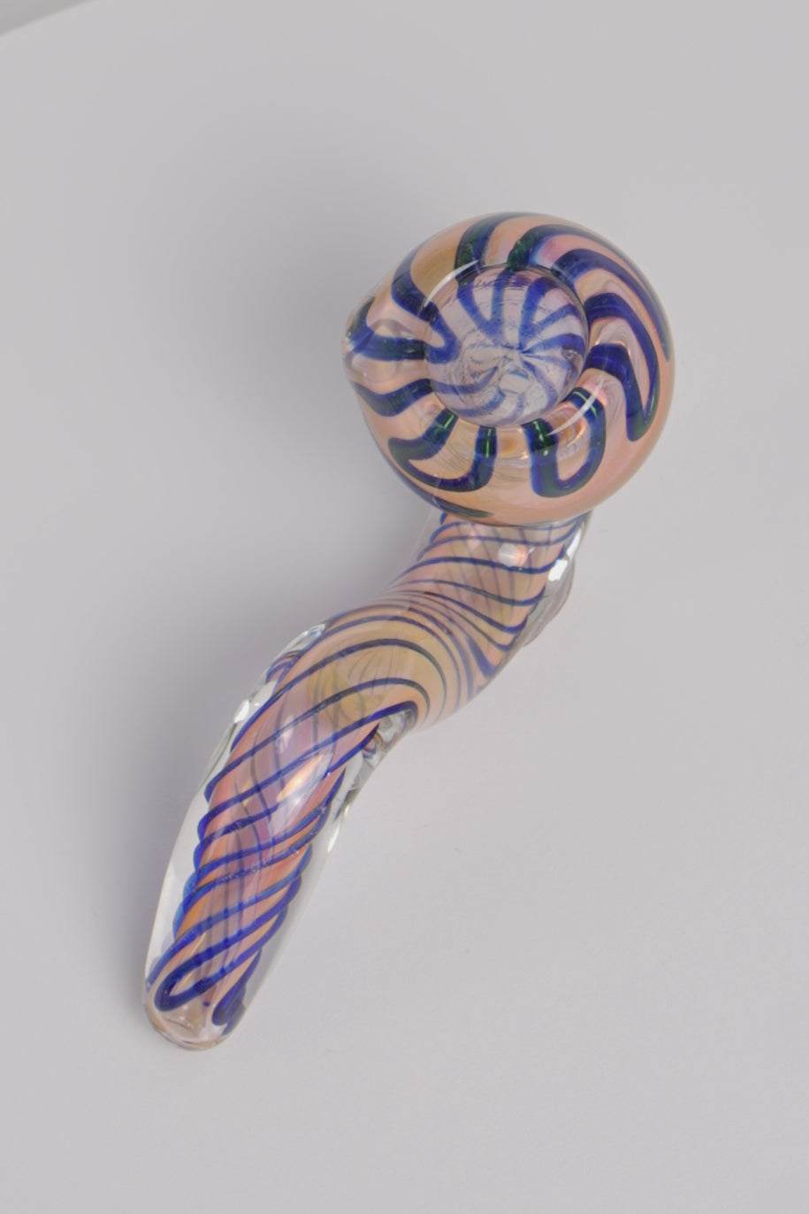 Gold Fumed Sherlock Hand Pipe | 4 Inch