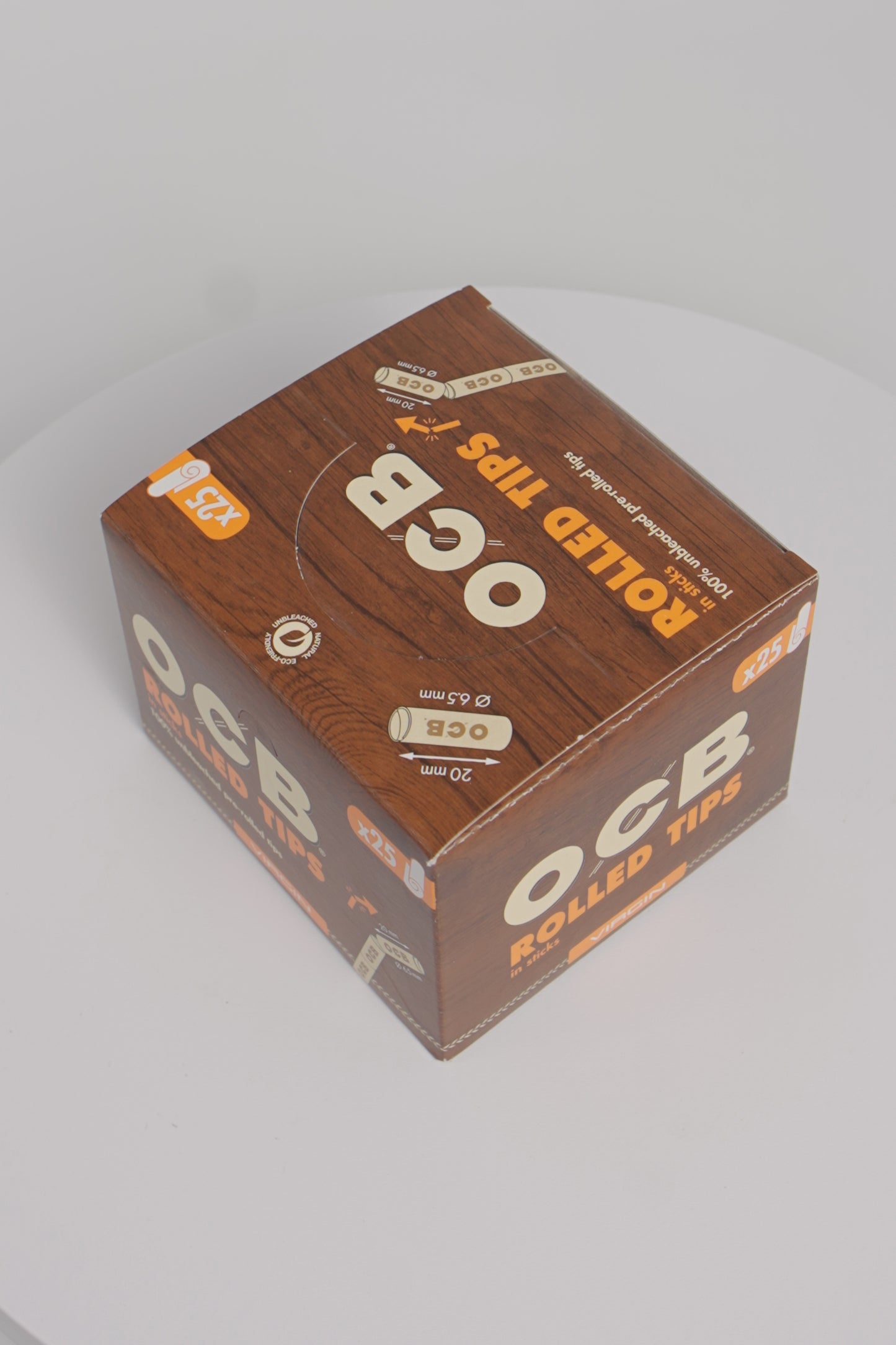 OCB Rolled Tips | Virgin | 20 x 25 Packs