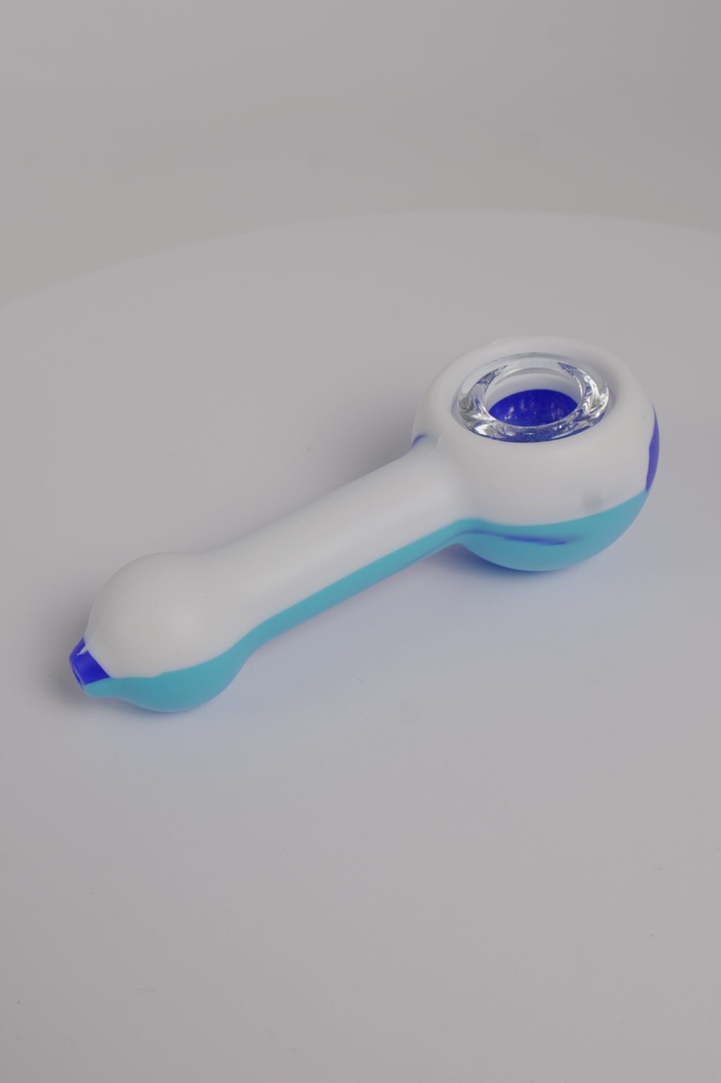 Silicone Hand Pipe | Assorted Triple Color Design | 4 Inch