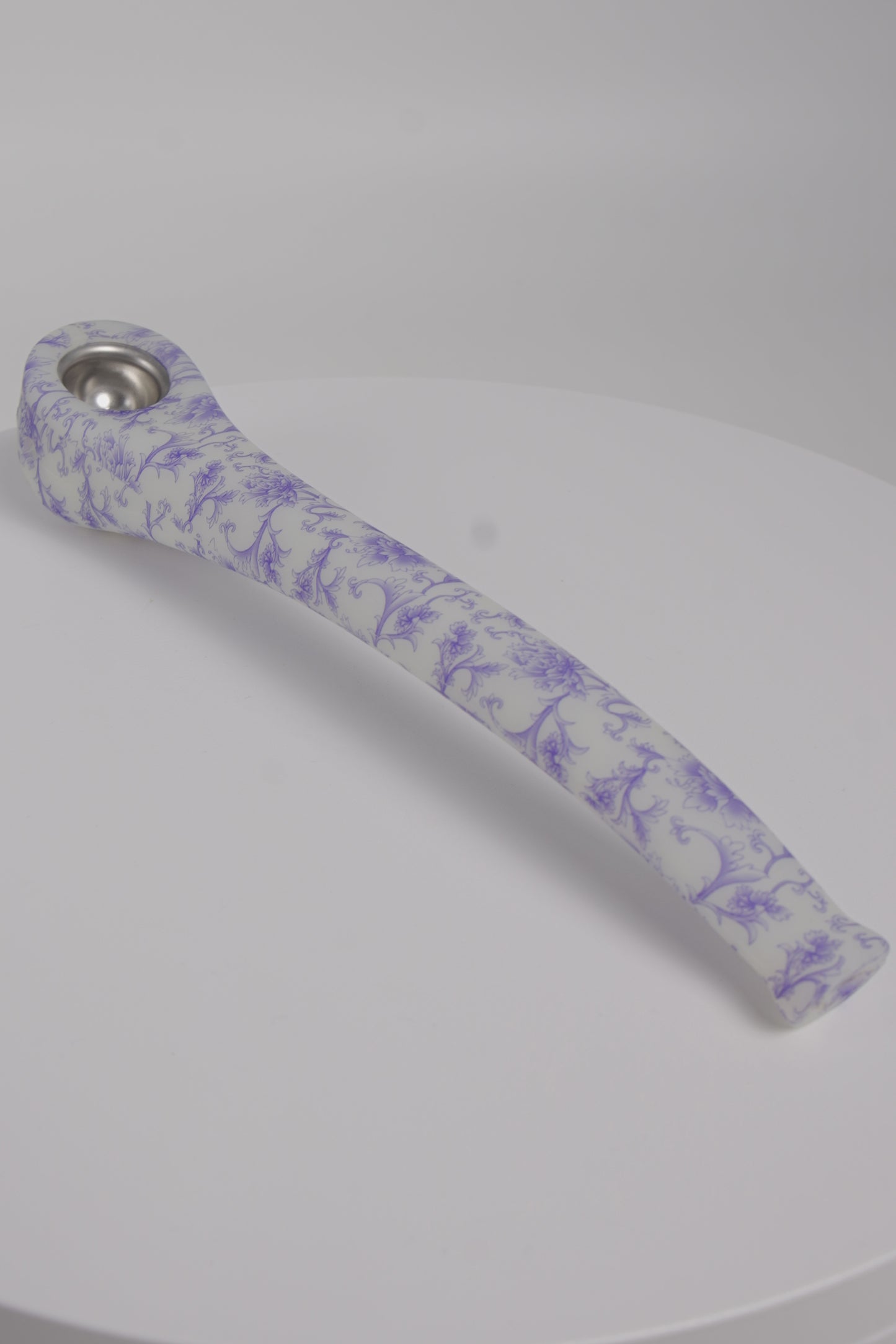 Silicone Gandalf Pipe | Assorted Printed Designs | Glow In Dark | 9 Inch