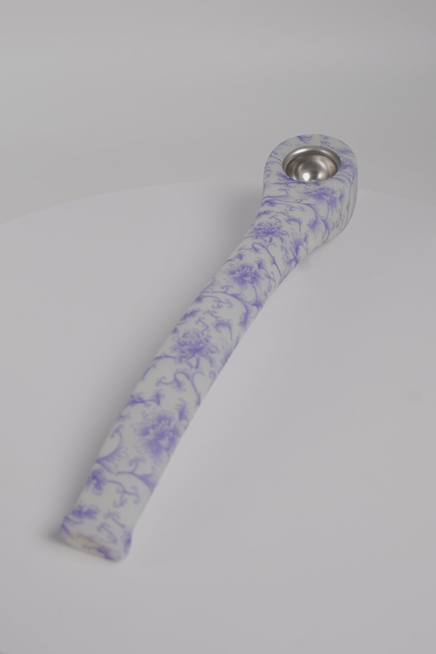 Silicone Gandalf Pipe | Assorted Printed Designs | Glow In Dark | 9 Inch