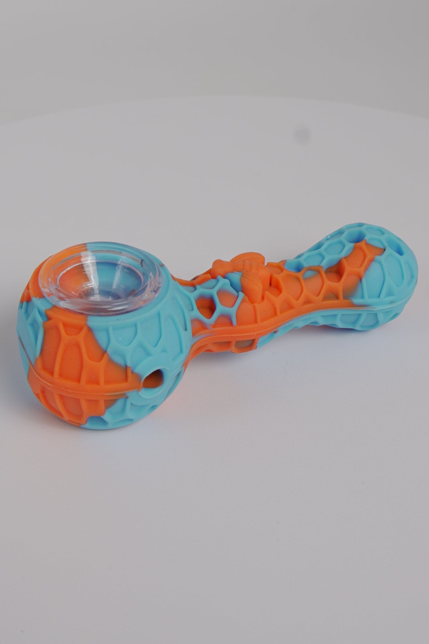 Silicone Hand Pipe | Assorted Honeycomb Design | 4 Inch