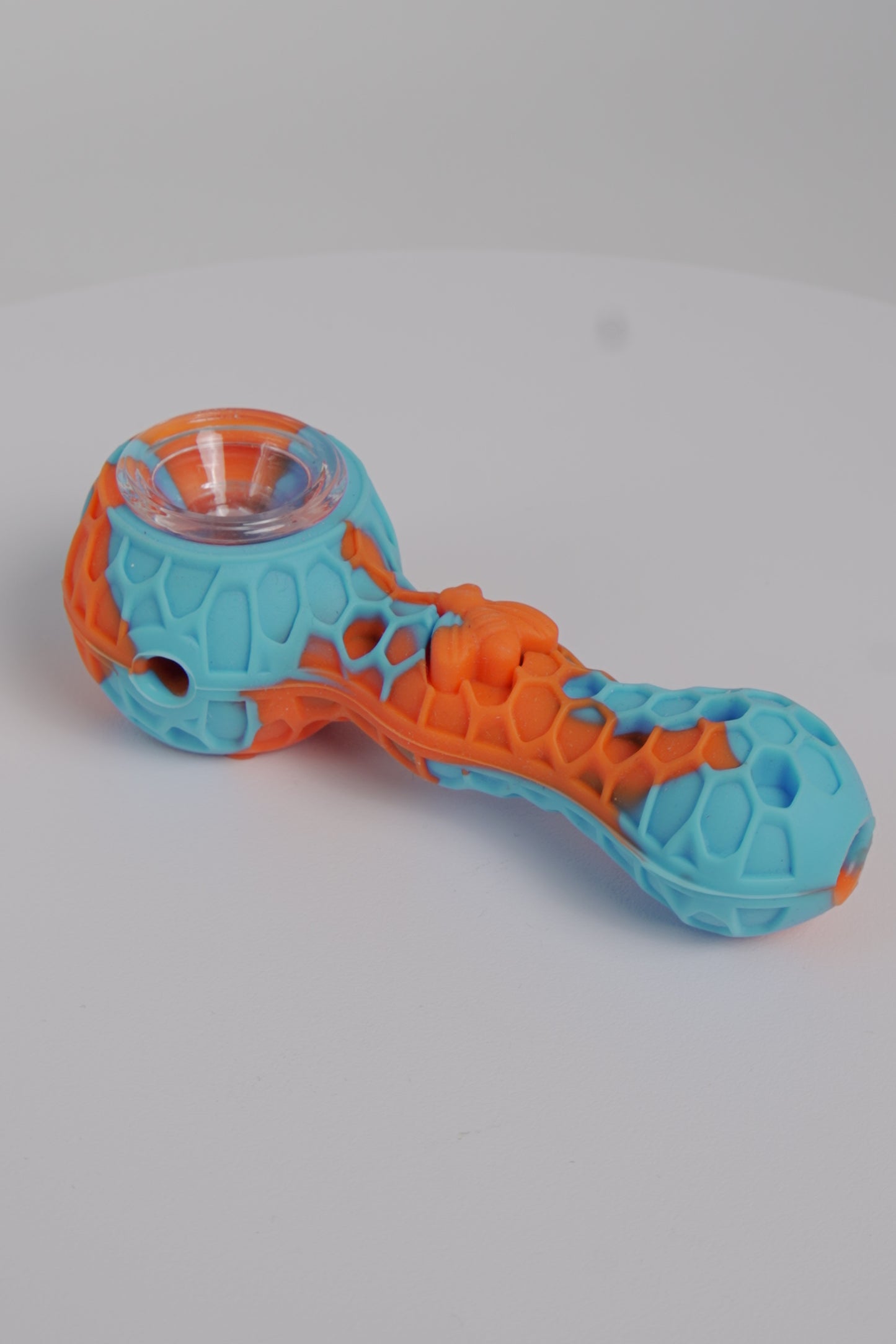 Silicone Hand Pipe | Assorted Honeycomb Design | 4 Inch