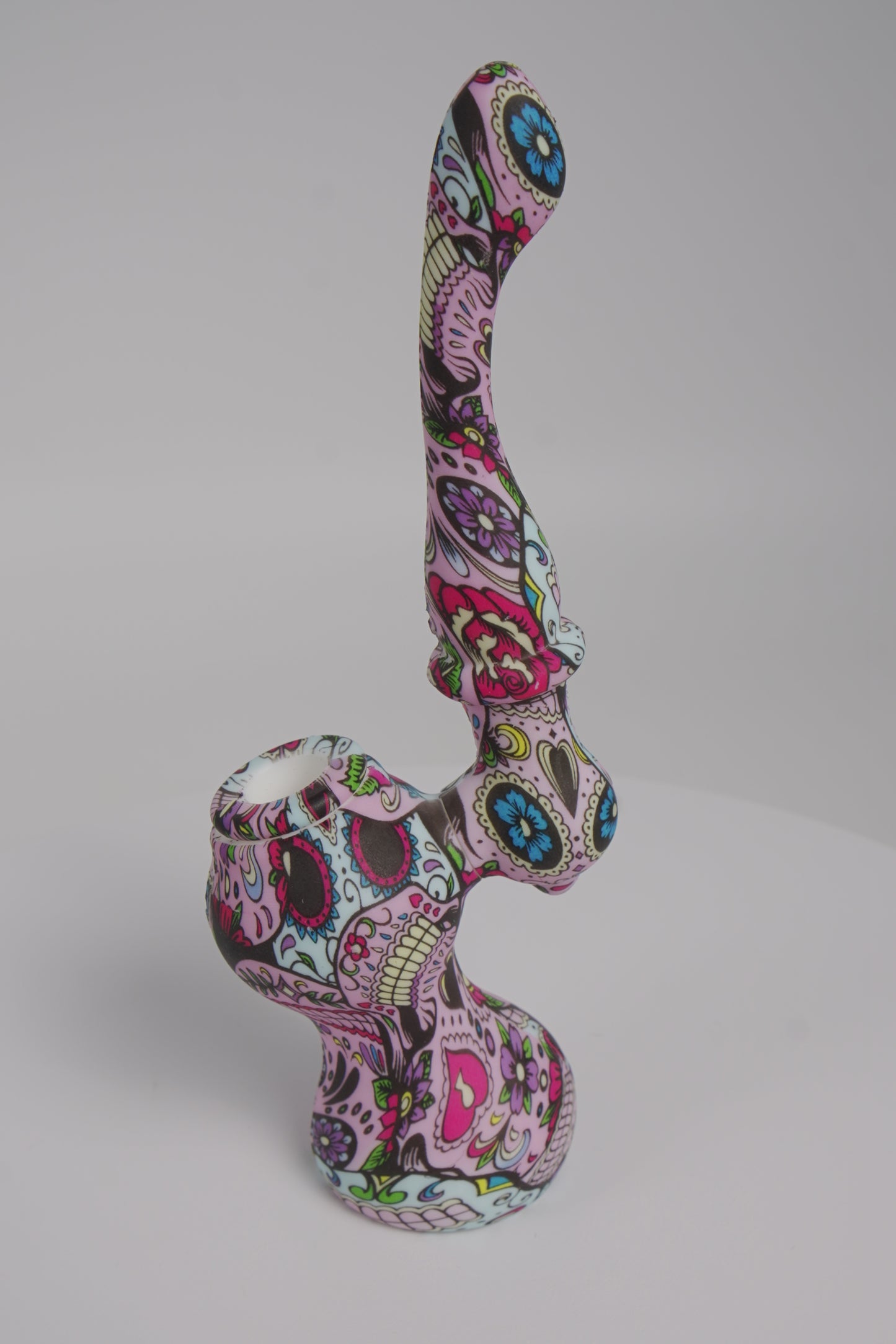 Silicone Bubbler | Assorted Printed Design | 7 Inch