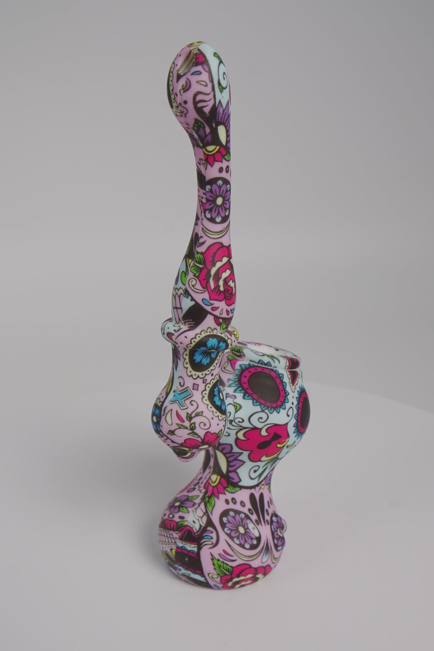 Silicone Bubbler | Assorted Printed Design | 7 Inch