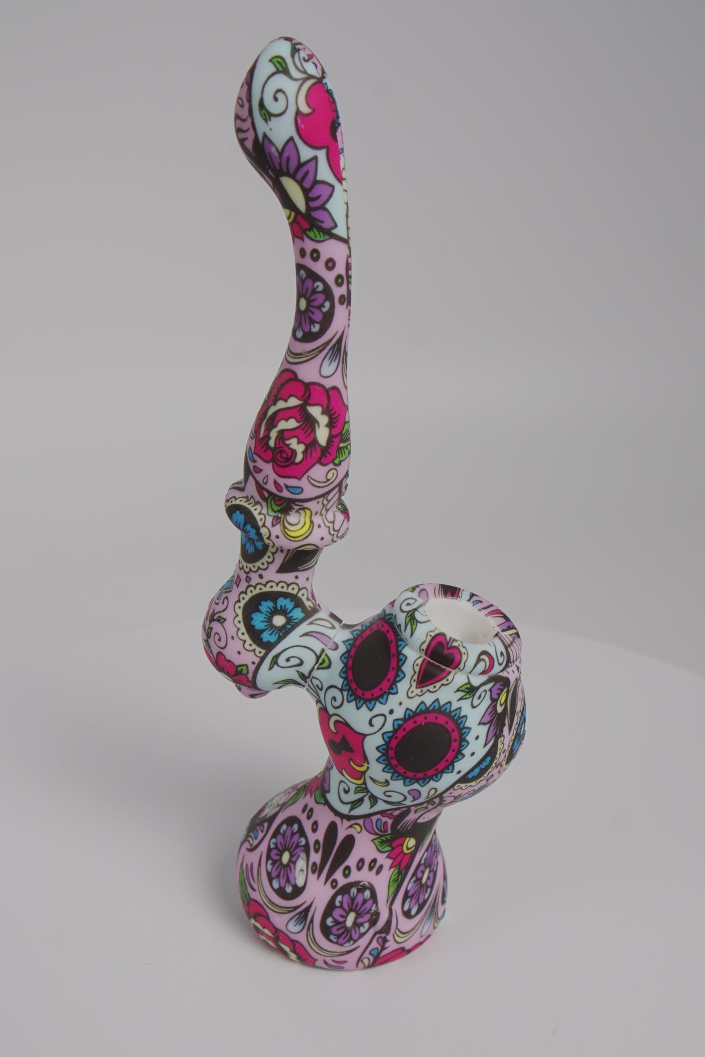 Silicone Bubbler | Assorted Printed Design | 7 Inch
