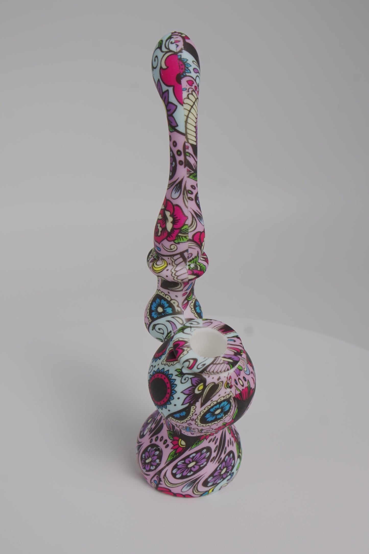 Silicone Bubbler | Assorted Printed Design | 7 Inch