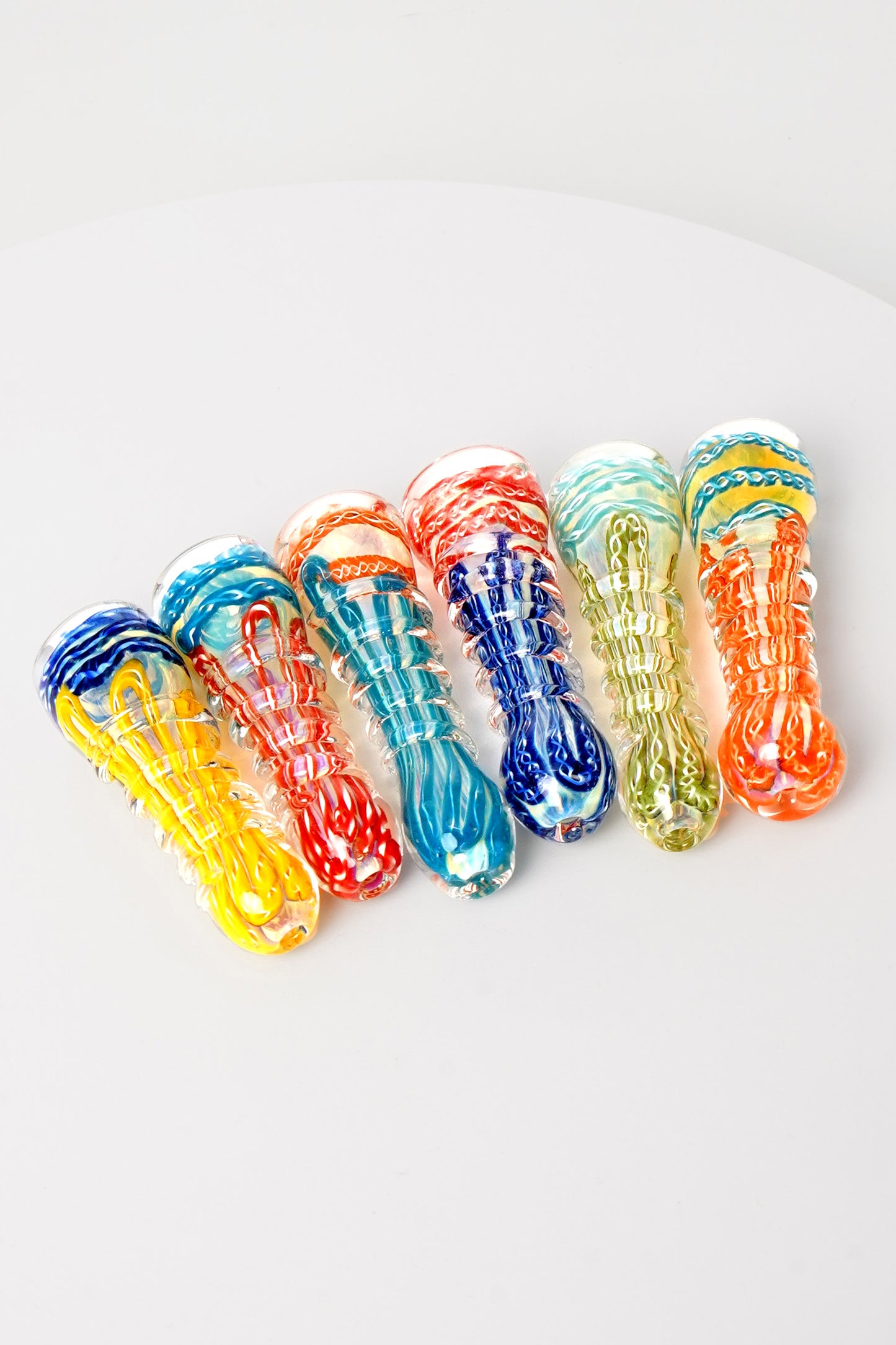 Inside Spiral Chillum | 3 Inch | 6 Piece Pack