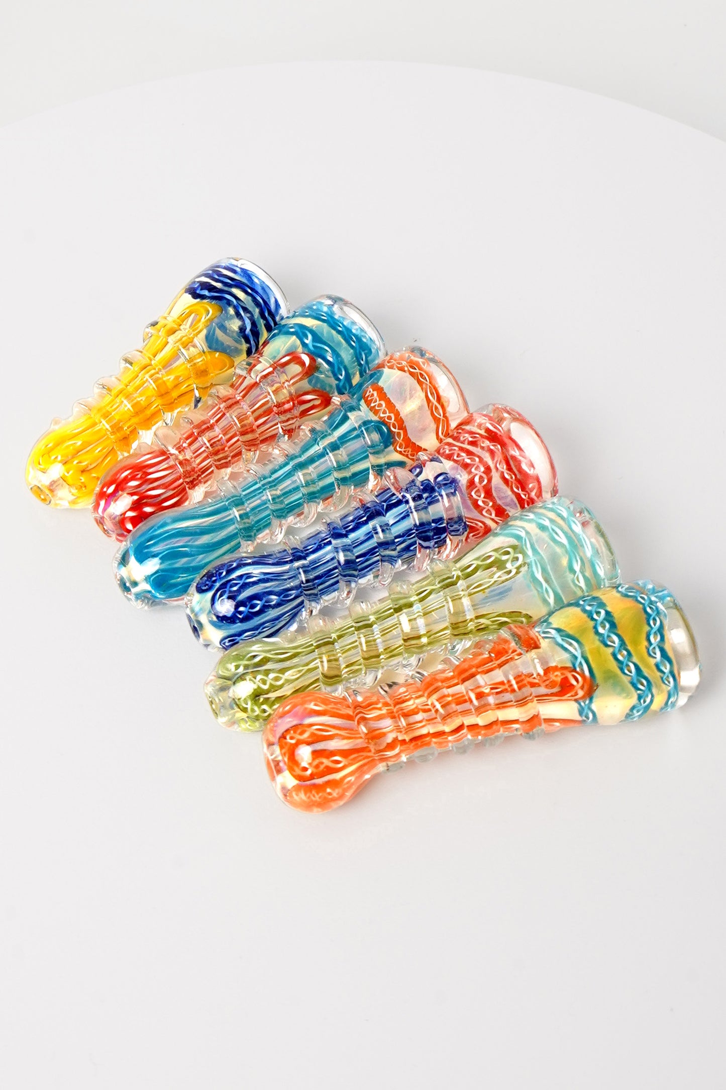 Inside Spiral Chillum | 3 Inch | 6 Piece Pack