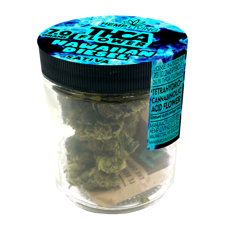 7g SATIVA FLOWER JARS | Hemp Living
