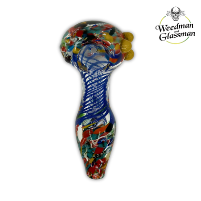 Twisting Frit Hand Pipe | 3 inch | 5 Piece Pack