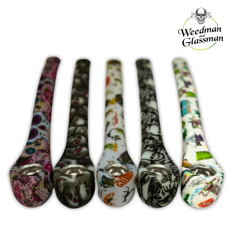 Silicone Long Neck Hand Pipe | 10 inch