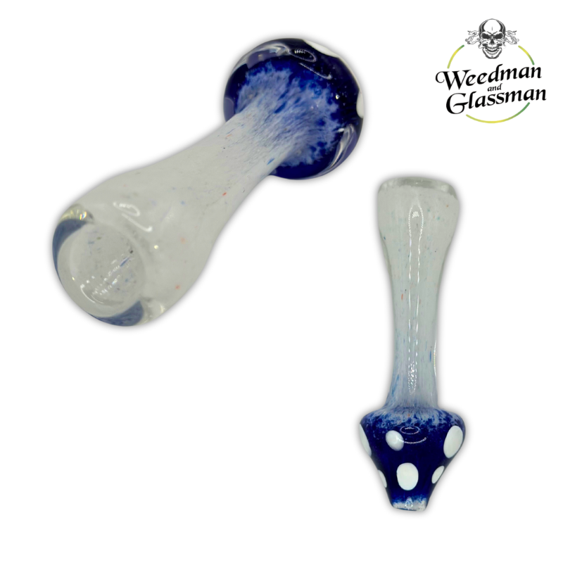 Glass Mushroom One Hitters | 3 inch | 5 Pack