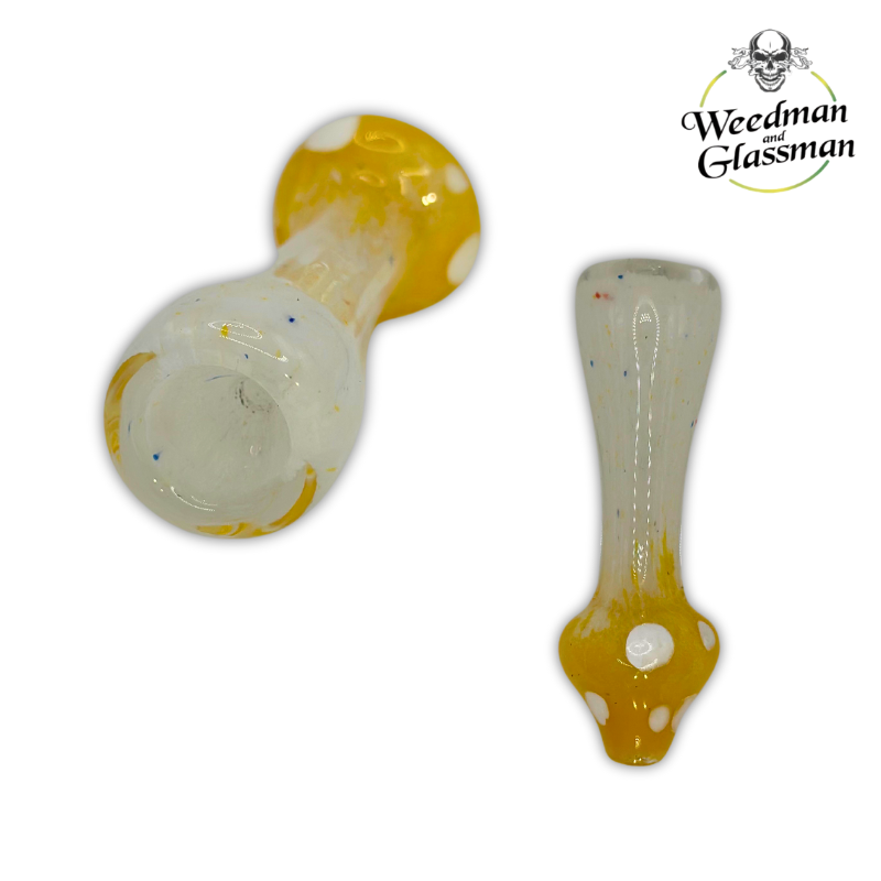 Glass Mushroom One Hitters | 3 inch | 5 Pack