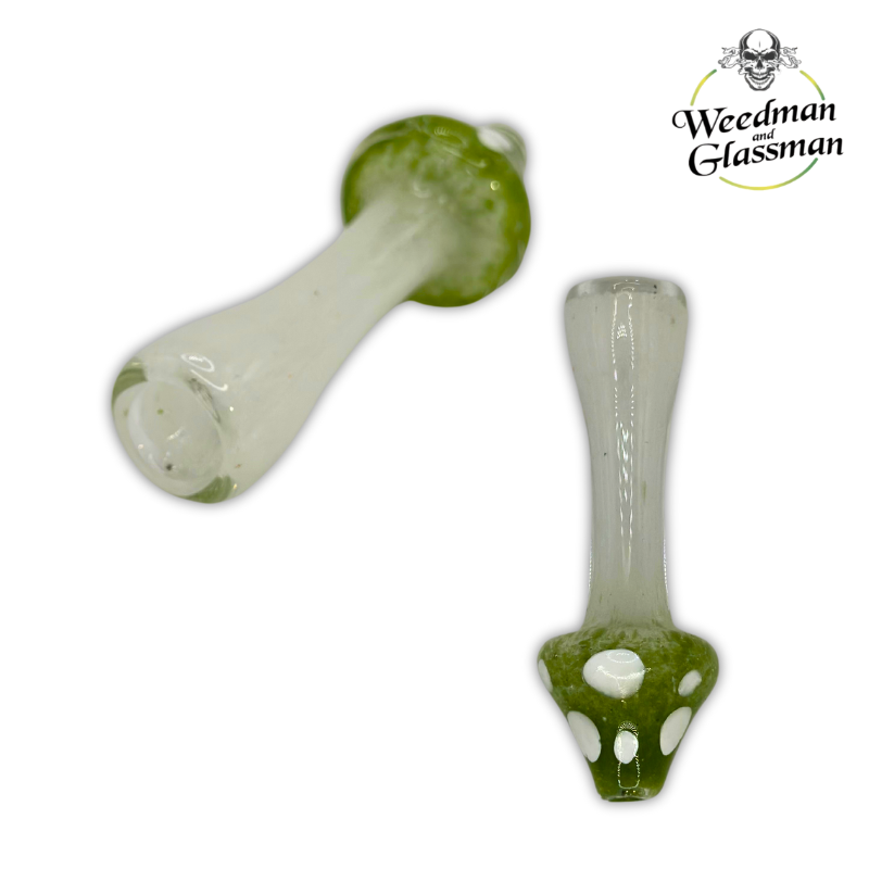 Glass Mushroom One Hitters | 3 inch | 5 Pack