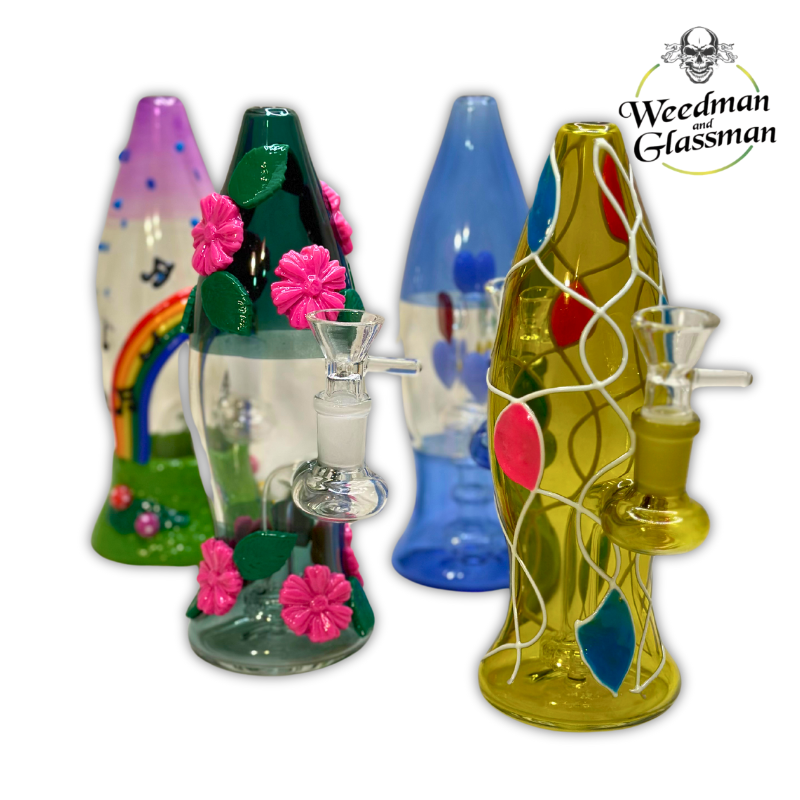 Sleek Water Pipe | 9 inch | Glow in the Dark Options