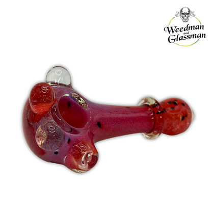 Assorted Frit w/ Silverfume Hand Pipe | 4 inch | 5 Piece Pack