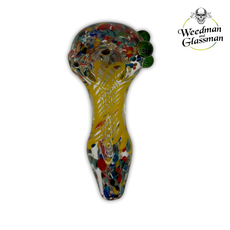Twisting Frit Hand Pipe | 3 inch | 5 Piece Pack