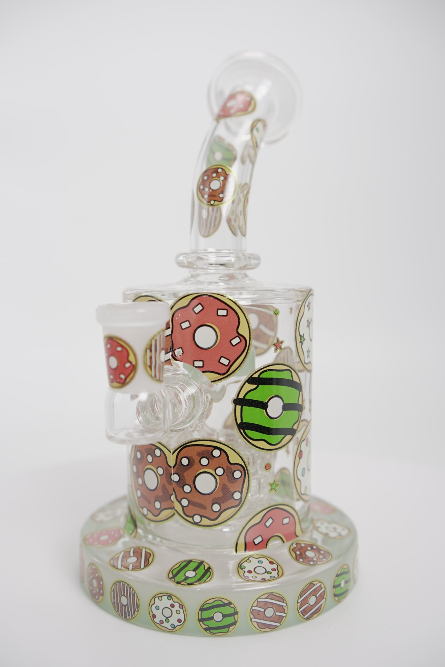 Glass Water Pipe | 7 inch | Donut Design