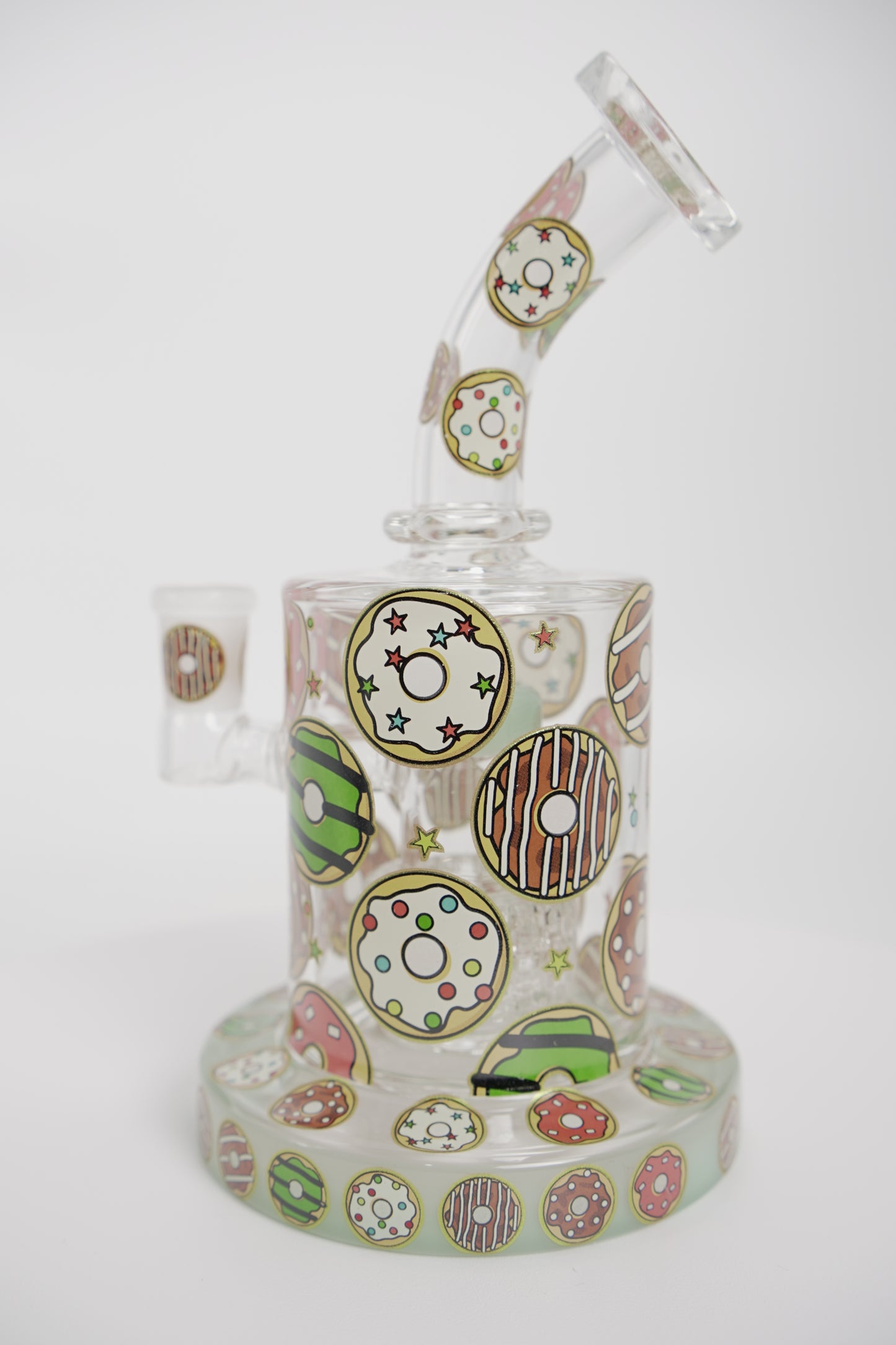 Glass Water Pipe | 7 inch | Donut Design