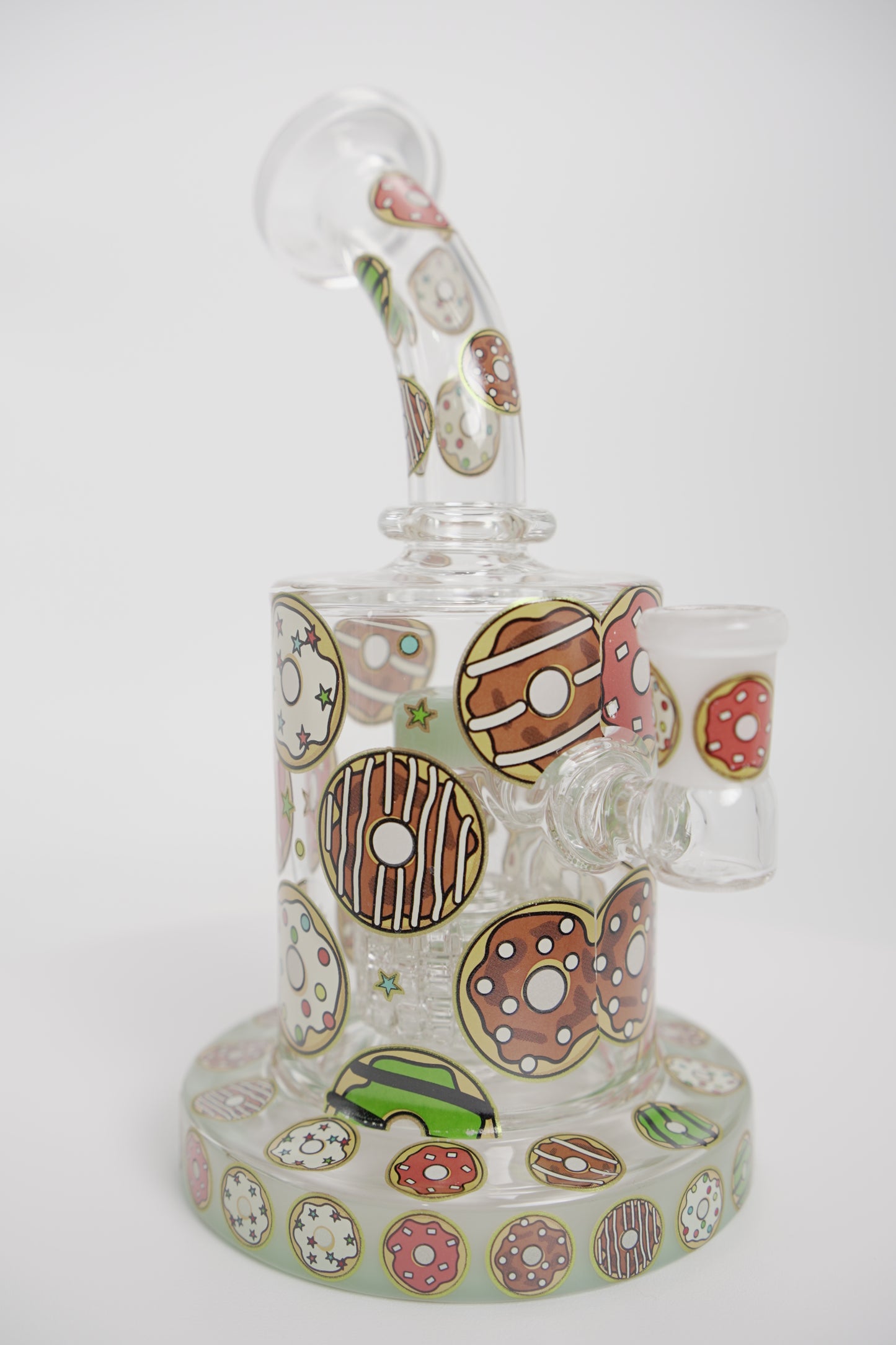Glass Water Pipe | 7 inch | Donut Design
