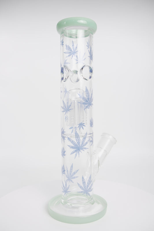 Glass Water Pipe | Leaf Beaker | 12 Inch