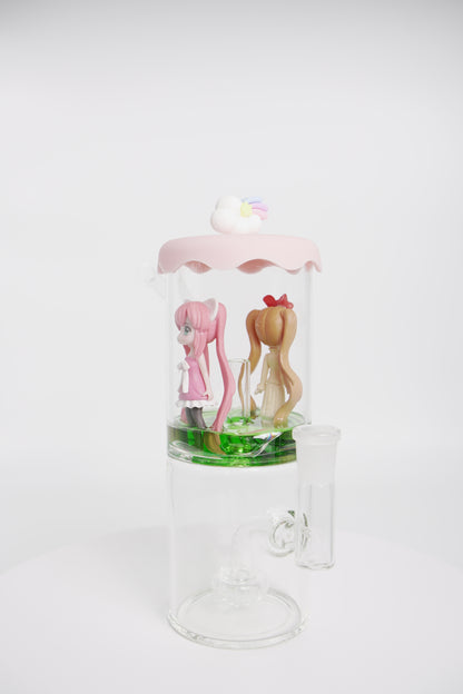 Glass Water Pipe | Anime Inspired Design | 11 inch