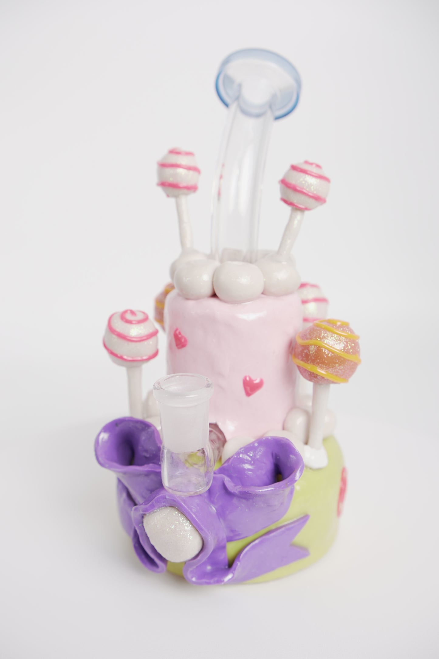 Glass Water Pipe | Lollipop Cake Design | 8 Inch