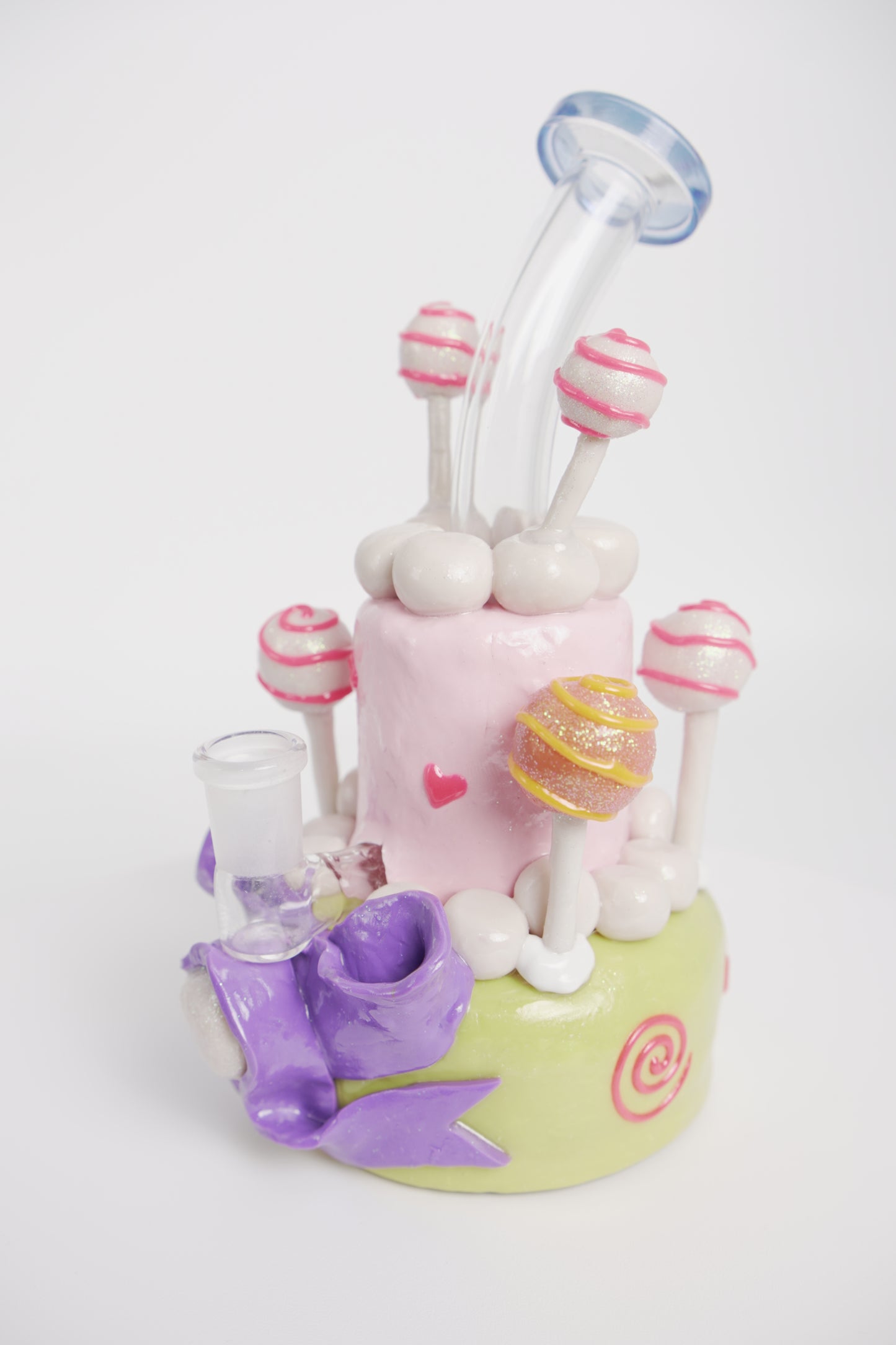 Glass Water Pipe | Lollipop Cake Design | 8 Inch