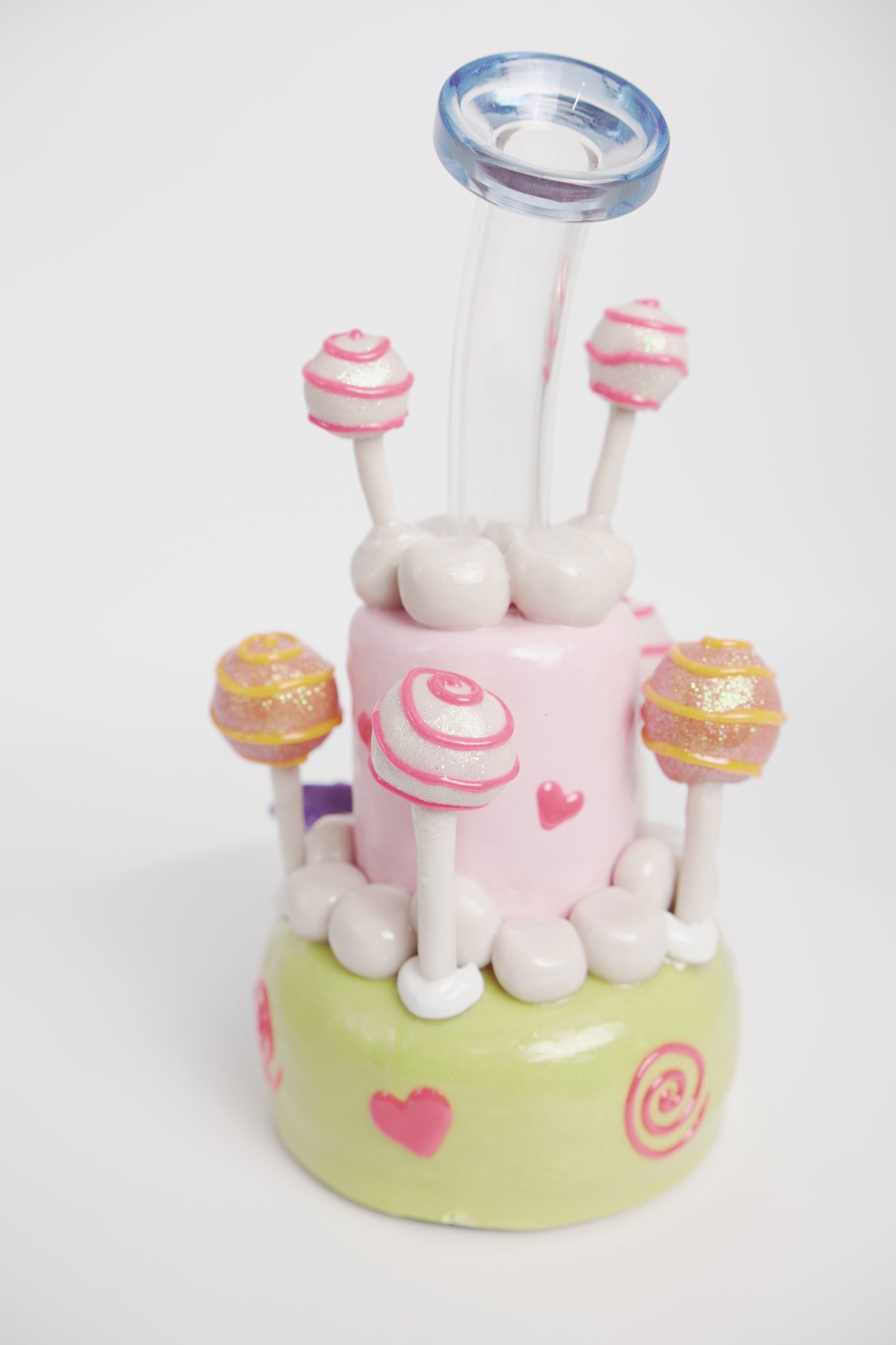 Glass Water Pipe | Lollipop Cake Design | 8 Inch