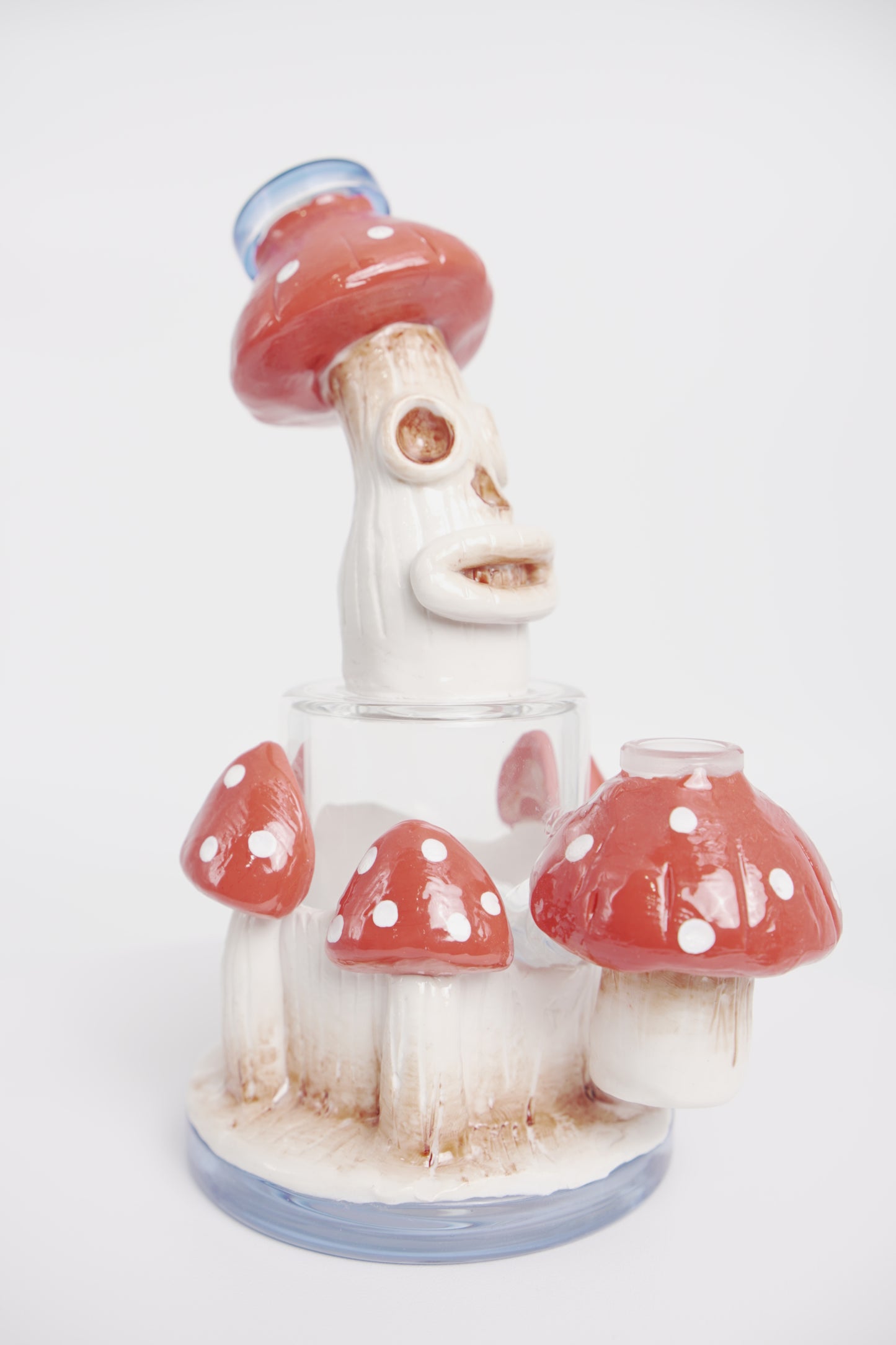 Water Pipe | Mushroom Skull Design | 6 Inch