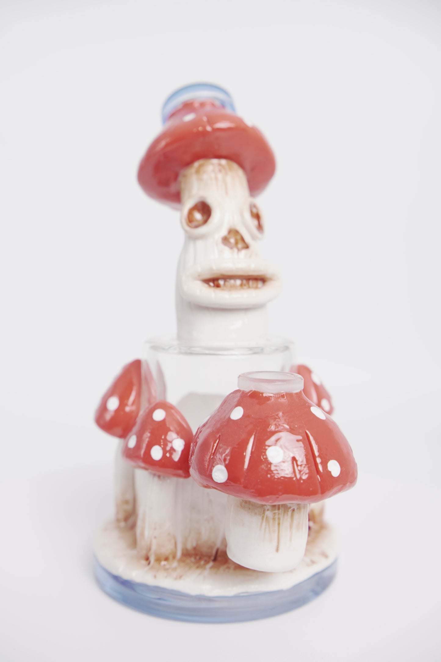 Water Pipe | Mushroom Skull Design | 6 Inch