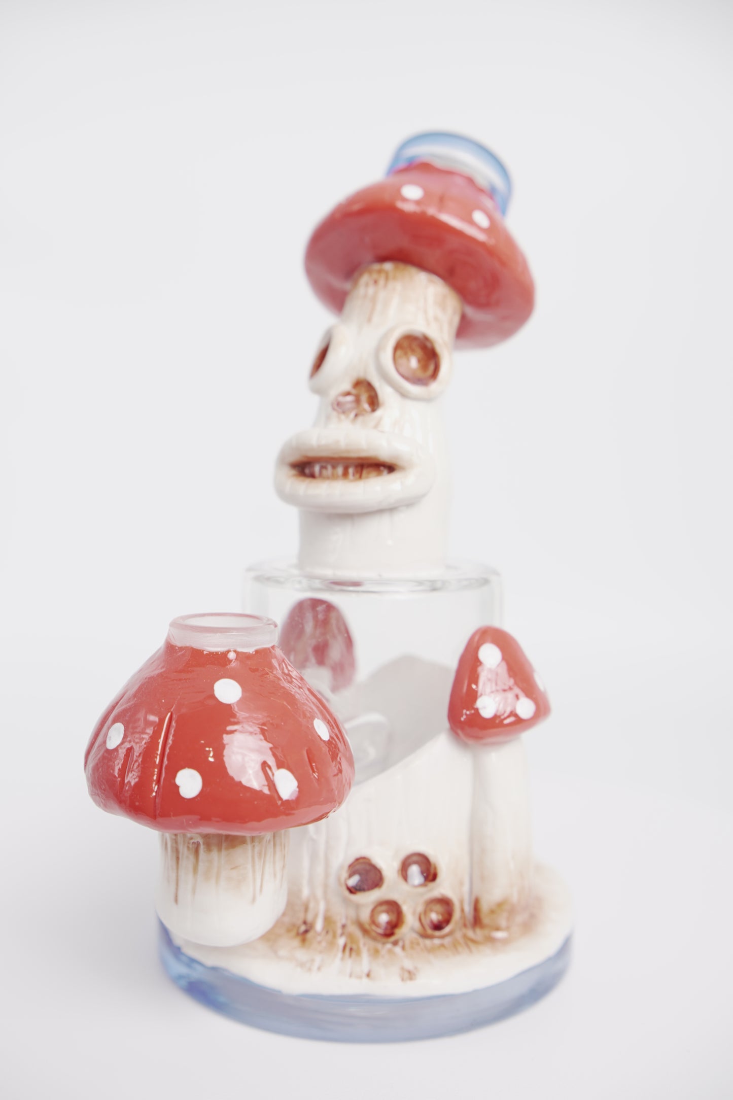 Water Pipe | Mushroom Skull Design | 6 Inch