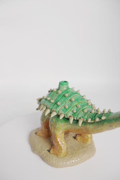 Water Pipe | Ankylosaurus Design | 10 Inch