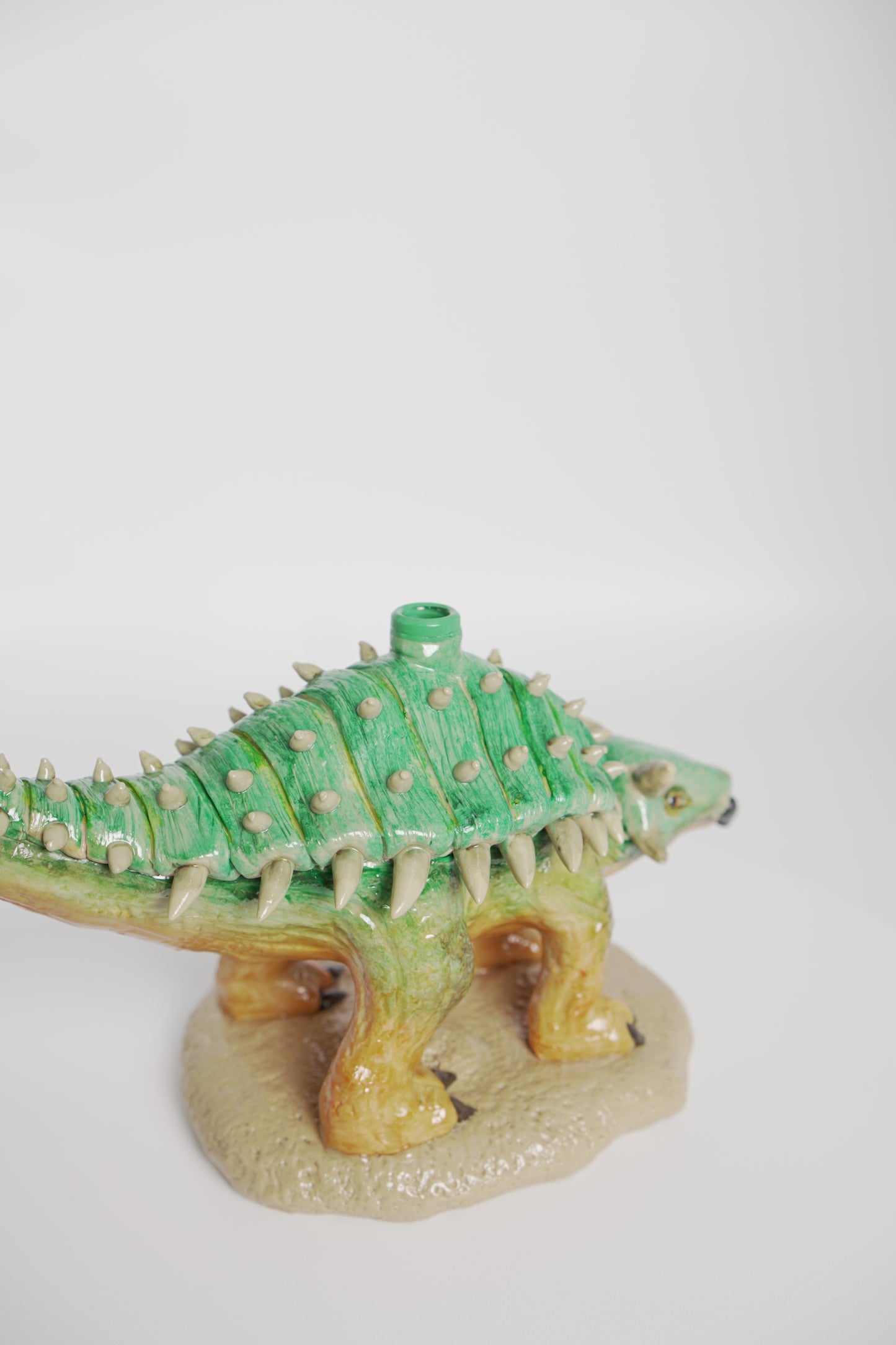 Water Pipe | Ankylosaurus Design | 10 Inch