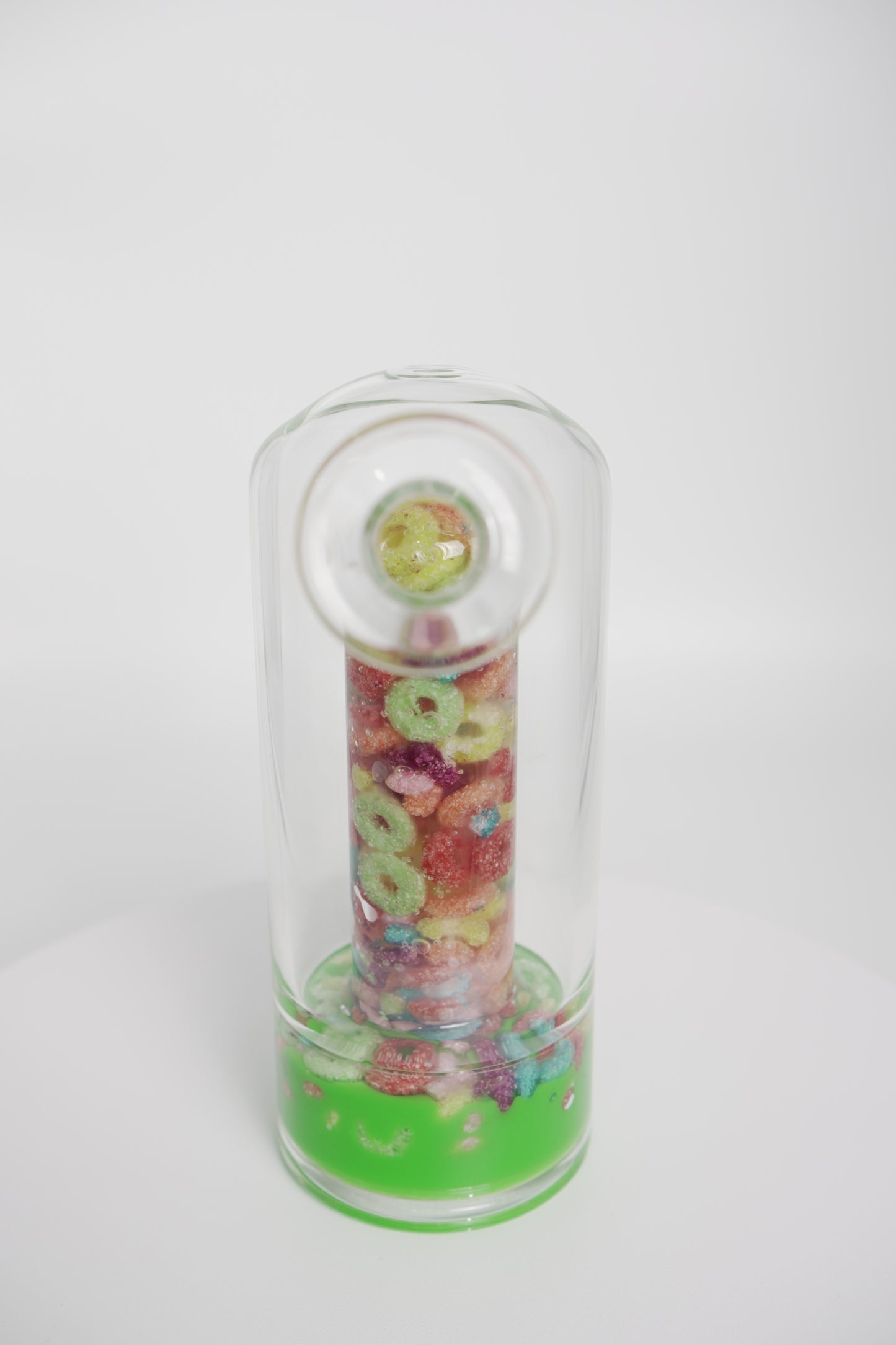 Glass Water Pipe | Fruit Loop Resin Design | 7.5 Inch